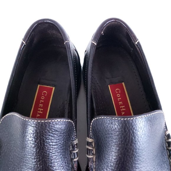 Cole Haan Dark Brown Leather Slip-On Loafers main image 6